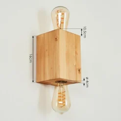 Lampes Vintages & Rétros-hofstein Applique murale Makadade Écru, 2 lumières