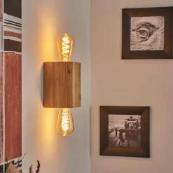 Lampes Vintages & Rétros-hofstein Applique murale Makadade Écru, 2 lumières