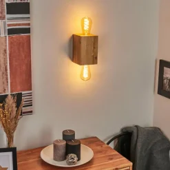 Lampes Vintages & Rétros-hofstein Applique murale Makadade Écru, 2 lumières