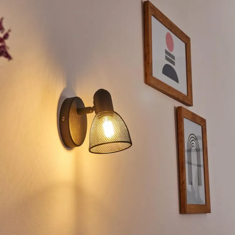 hofstein Applique murale Malawi Noir, 1 lumière