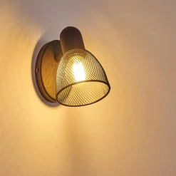 hofstein Applique murale Malawi Noir, 1 lumière