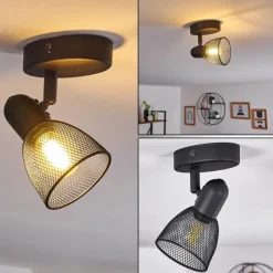 hofstein Applique murale Malawi Noir, 1 lumière