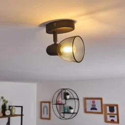 hofstein Applique murale Malawi Noir, 1 lumière