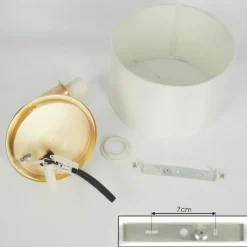 Lampes En Tissu-hofstein Applique murale Manhenha Laiton, 1 lumière