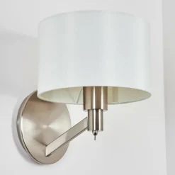 Lampes En Tissu-hofstein Applique murale Manhenha Nickel mat, 1 lumière