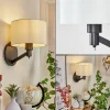 Lampes En Tissu-hofstein Applique murale Manhenha Noir, 1 lumière