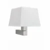 Lampes En Tissu-Luminaires Mantra Applique murale Mantra BAHIA Nickel brillant, Nickel mat, 1 lumière