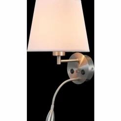 Lampes En Tissu-Luminaires Mantra Applique murale Mantra CAICOS LED Nickel brillant, Nickel mat, 1 lumière