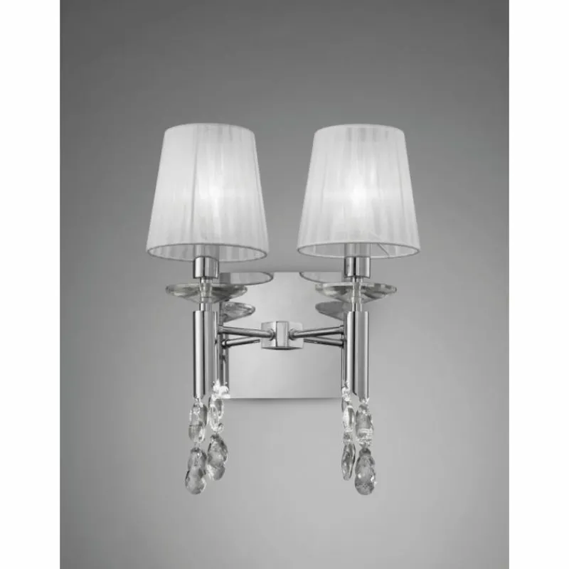 Luminaires Mantra Applique murale Mantra TIFFANY Chrome, 2 lumières