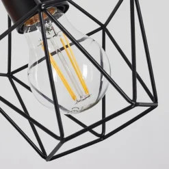 Lampes Vintages & Rétros-hofstein Applique murale Maracambo Bois foncé, Noir, 1 lumière