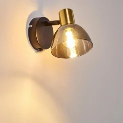 hofstein Applique murale Mariefred Noir, 1 lumière