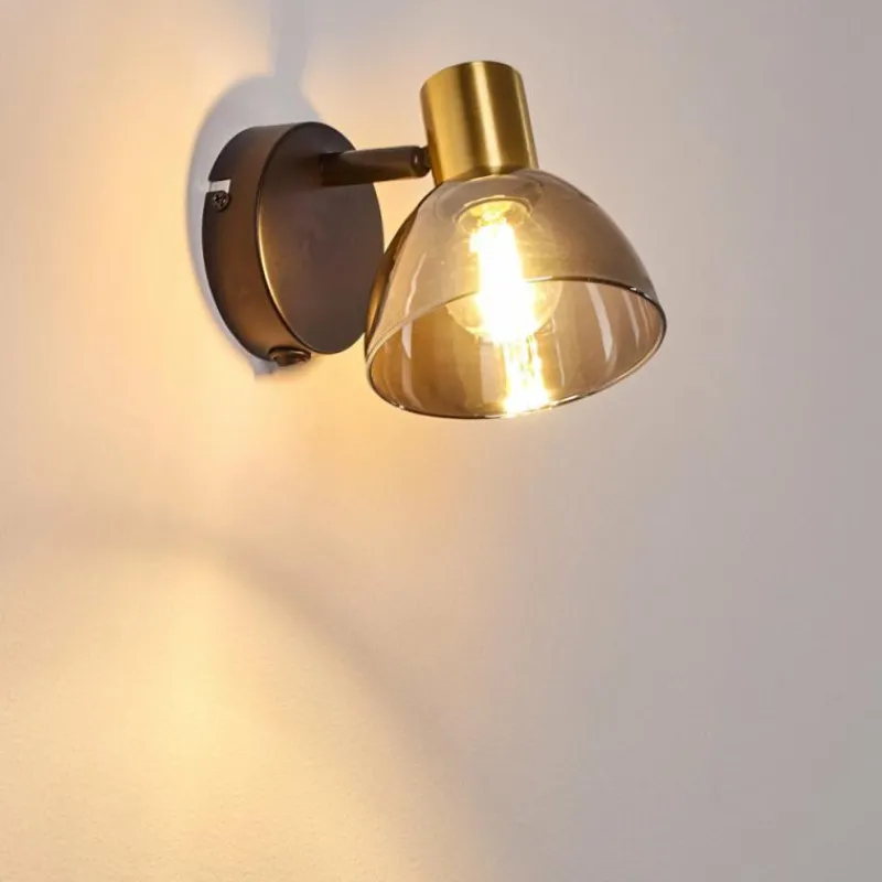 hofstein Applique murale Mariefred Noir, 1 lumière