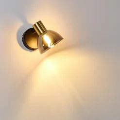 hofstein Applique murale Mariefred Noir, 1 lumière