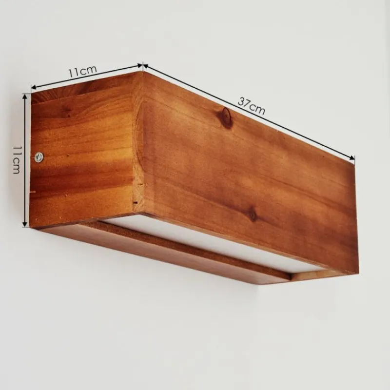 Lampes En Bois-hofstein Applique murale Marmorera LED Écru, Blanc, 1 lumière