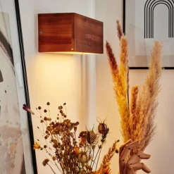 Lampes En Bois-hofstein Applique murale Marmorera LED Écru, Blanc, 1 lumière