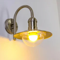 hofstein Applique murale Massive myGarden RADOM Acier inoxydable, 1 lumière