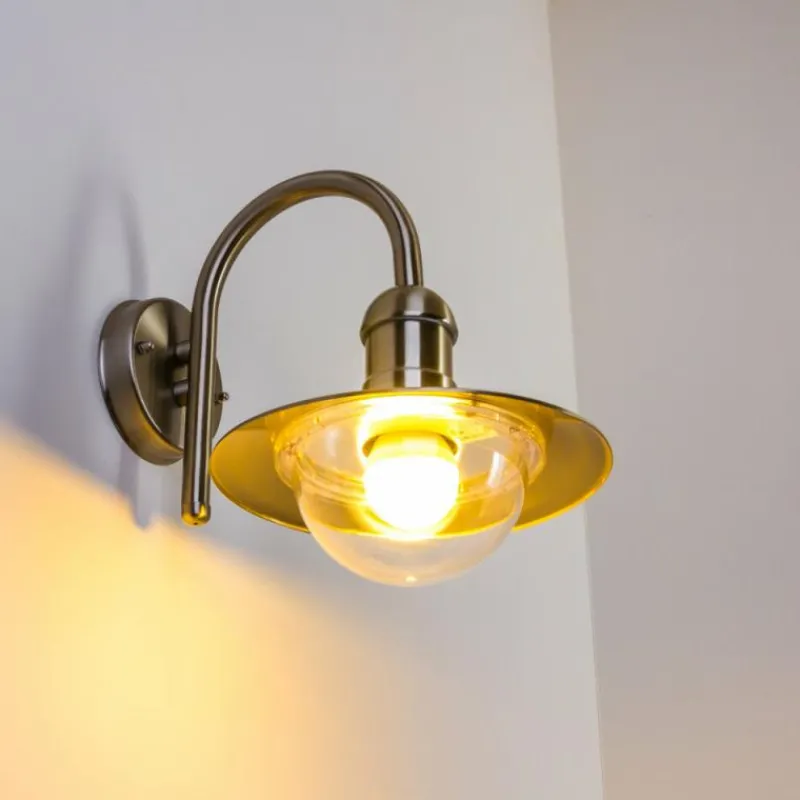 hofstein Applique murale Massive myGarden RADOM Acier inoxydable, 1 lumière