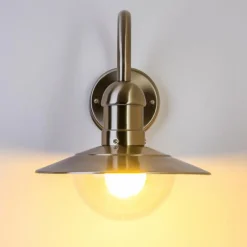 hofstein Applique murale Massive myGarden RADOM Acier inoxydable, 1 lumière