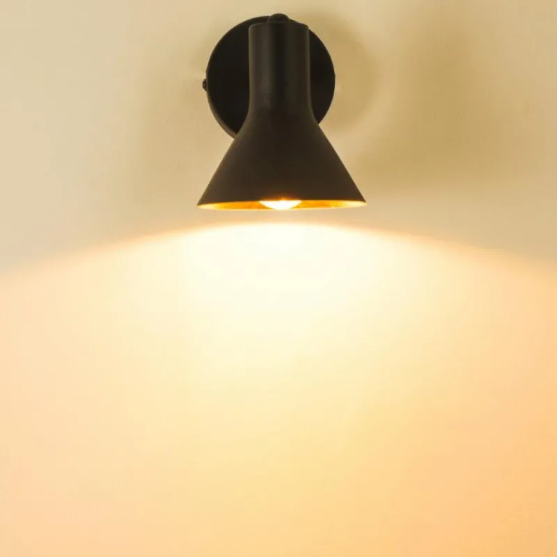 Lampes Dorées-hofstein Applique murale Mavas Noir, 1 lumière