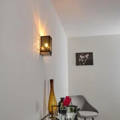 Lampes En Tissu-hofstein Applique murale Meldal Argenté, 1 lumière