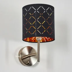 Lampes En Tissu-hofstein Applique murale Meldal Nickel mat, 1 lumière