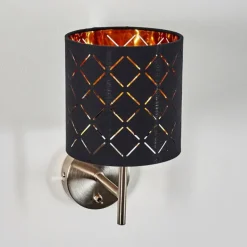 Lampes En Tissu-hofstein Applique murale Meldal Nickel mat, 1 lumière