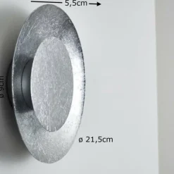 hofstein Applique murale Merlo LED Argenté, 1 lumière* Éclairage Led