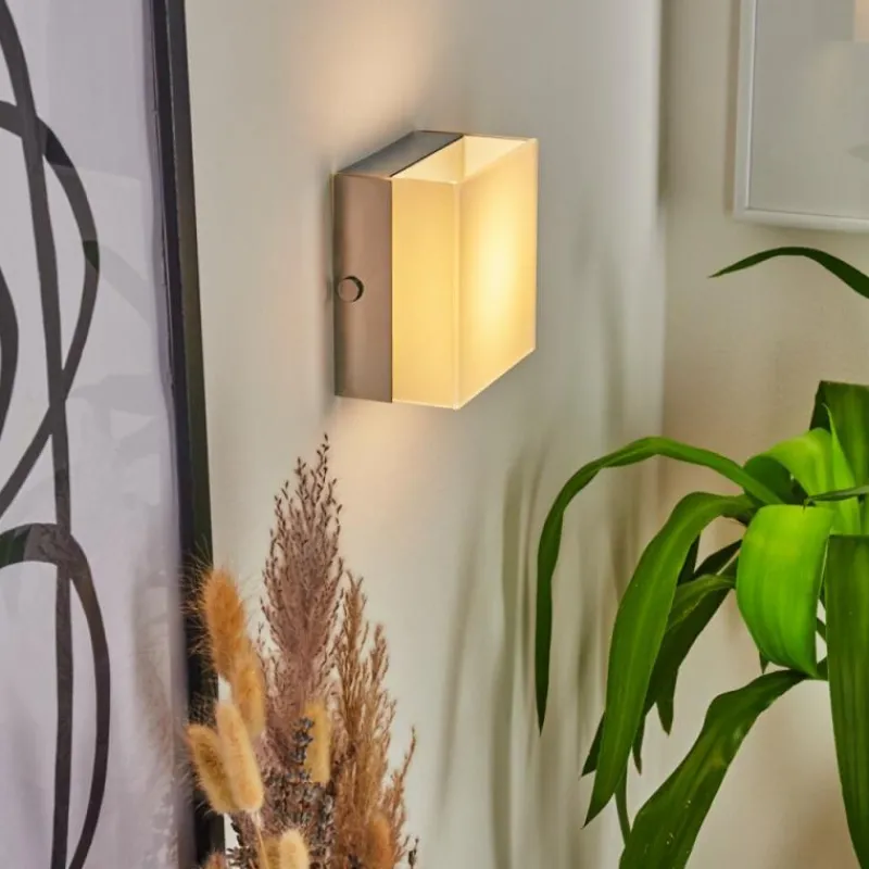 hofstein Applique murale Metaghan LED Chrome, 1 lumière