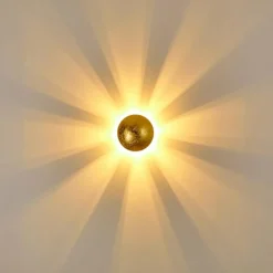 Lampe Turque-hofstein Applique murale Mezia Or, 1 lumière