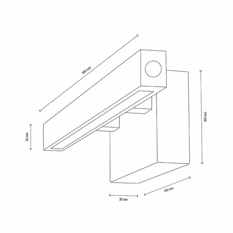 hofstein Applique murale Mixto LED Écru, 1 lumière