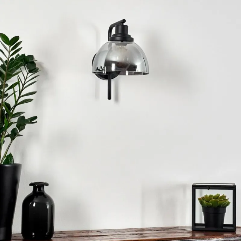 hofstein Applique murale Morzine Noir, 1 lumière