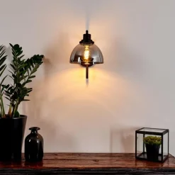 hofstein Applique murale Morzine Noir, 1 lumière