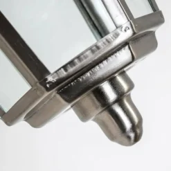 hofstein Applique murale Moskau DOWN Acier inoxydable, Transparent, 1 lumière