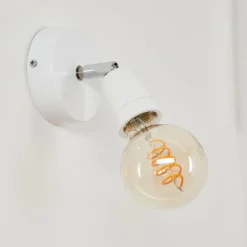 Lampes Vintages & Rétros-hofstein Applique murale Musland Blanc, 1 lumière