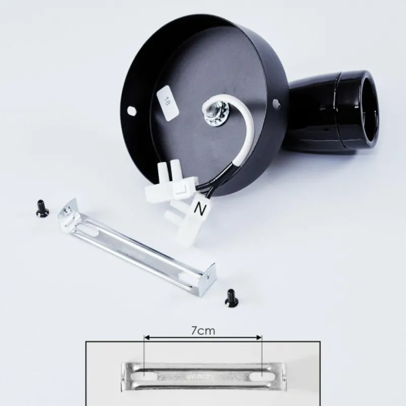 Lampes Dorées-hofstein Applique murale Musland Or, Noir, 1 lumière