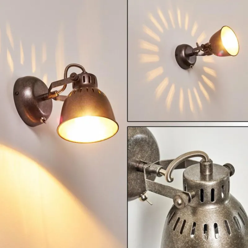 hofstein Applique murale Nanlia Gris, Argenté, 1 lumière