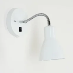 hofstein Applique murale Naouli Chrome, Noir, Blanc, 1 lumière