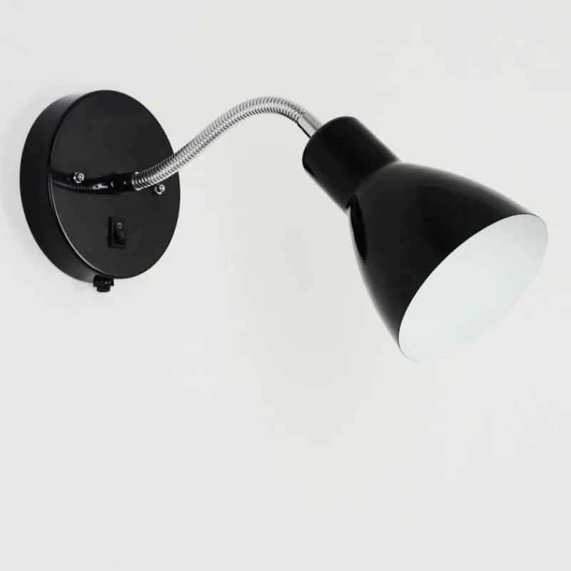 hofstein Applique murale Naouli Chrome, Noir, 1 lumière