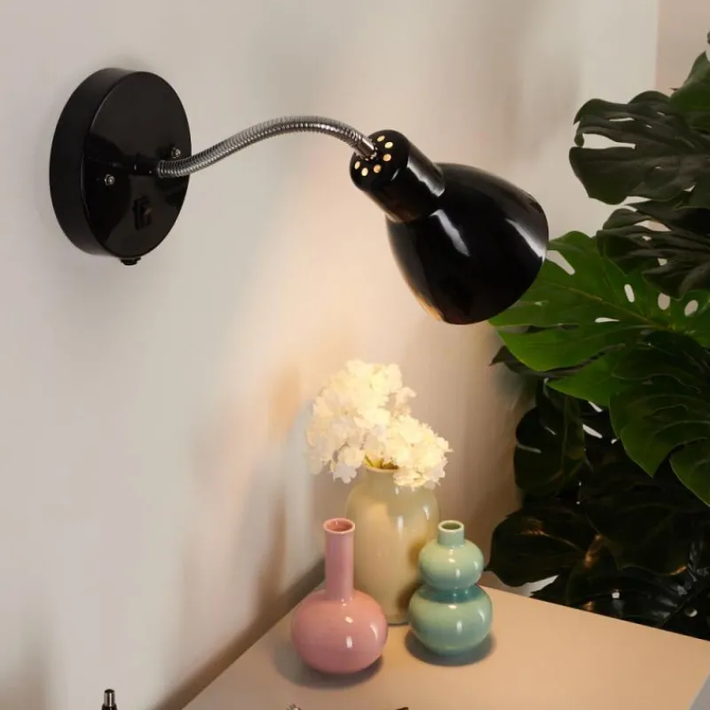 hofstein Applique murale Naouli Chrome, Noir, 1 lumière