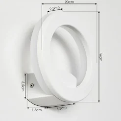 hofstein Applique murale Nevis LED Blanc, 1 lumière