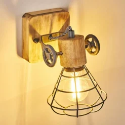 Luminaires Rustiques-hofstein Applique murale Nifun Brun, Gris, 1 lumière