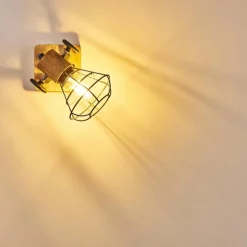 Luminaires Rustiques-hofstein Applique murale Nifun Brun, Gris, 1 lumière