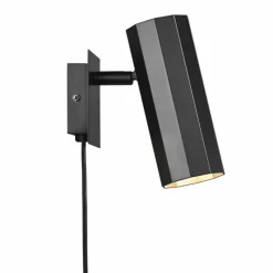 Luminaires Scandinaves-Luminaires Nordlux Applique murale Nordlux ALANIS Noir, 1 lumière