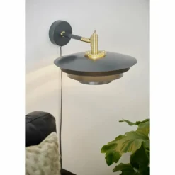 Luminaires Scandinaves-Luminaires Nordlux Applique murale Nordlux BRETAGNE Gris, 1 lumière