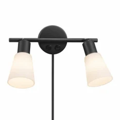 Luminaires Nordlux Applique murale Nordlux COLE Noir, 2 lumières