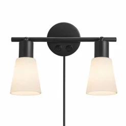 Luminaires Nordlux Applique murale Nordlux COLE Noir, 2 lumières