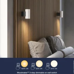 Luminaires Nordlux Applique murale Nordlux CURTIZ LED Noir, 1 lumière* Éclairage Led