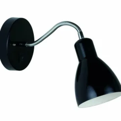 Luminaires Scandinaves-Luminaires Nordlux Applique murale Nordlux CYCLONE Noir, 1 lumière