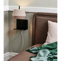 Lampes En Tissu-Luminaires Nordlux Applique murale Nordlux DICTE Noir, 1 lumière