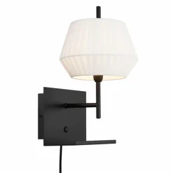 Lampes En Tissu-Luminaires Nordlux Applique murale Nordlux DICTE Noir, 1 lumière